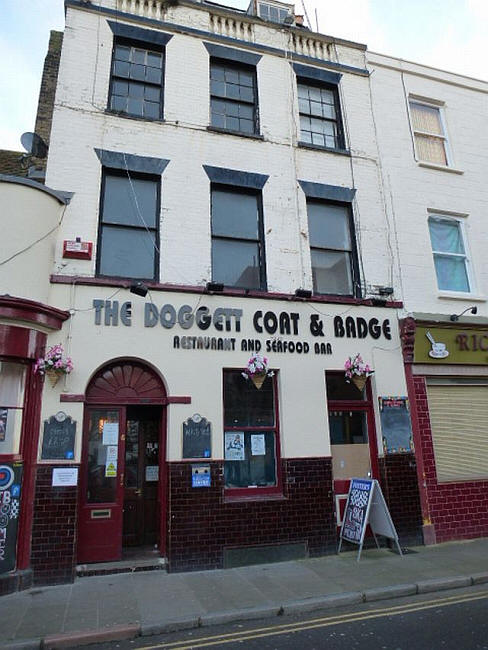 Kings Arms, 6 Market Street - now the Doggett Coat & Badge - in December 2012