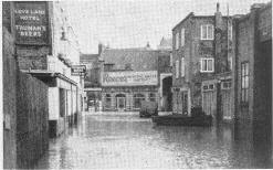 Love Lane Hotel, Margate in the floods of 1953
