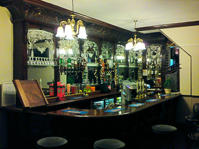 The bar at the Rose & June - in 2010