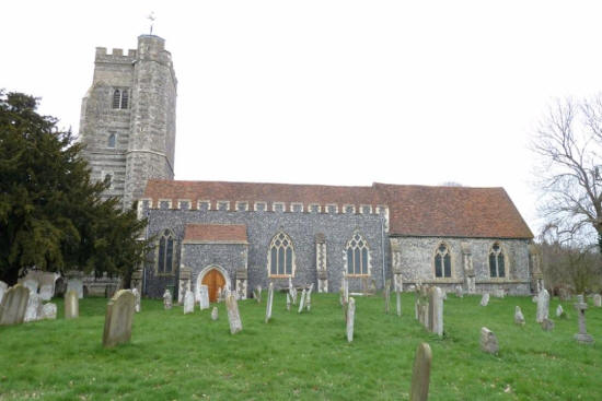 St Mary the Virgin, Newington, Kent - in March 2011