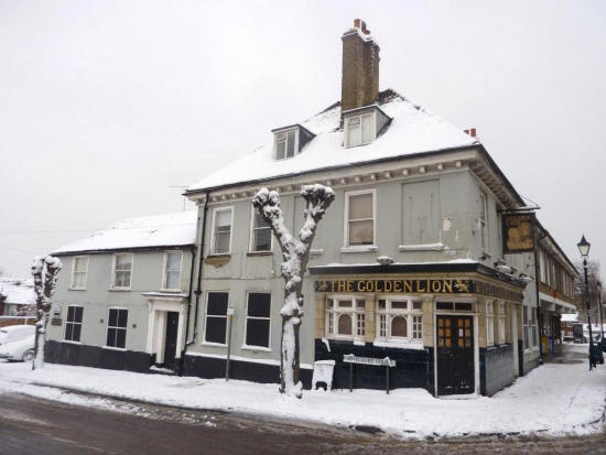 Golden Lion, 18 High Street, Brompton - in December 2010