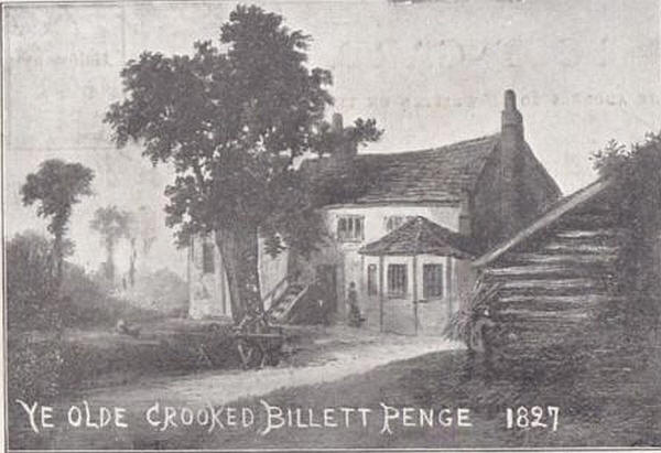 Ye Olde Crooked Billet, Penge - in 1827