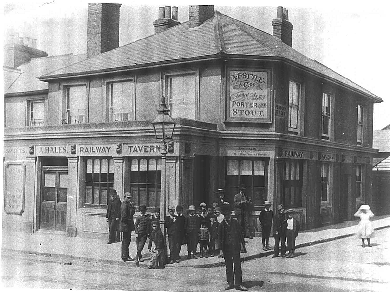 Railway Tavern, 22 West Street, Sittingbourne - circa 1880s (Ann Hales is named above the door)