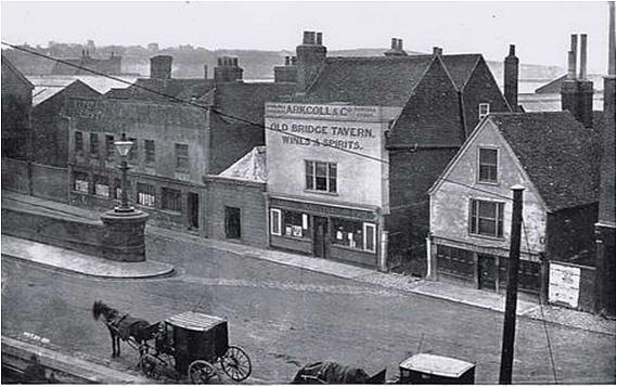 Old Bridge Tavern, High Street, Strood - 1886