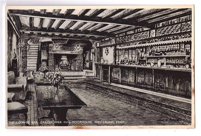 Lounge bar, Grasshopper Inn, Moorhouse, Westerham