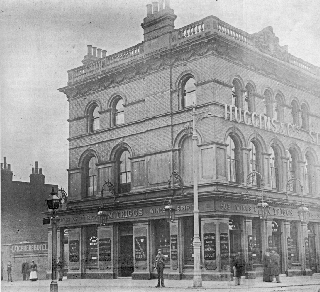 Latchmere, Battersea Park Road at the corner of Latchmere Road. The Landlady is Elizizabeth M Triggs, circa 1900