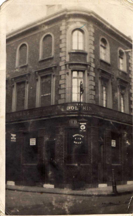 Dolphin, Church Street, Bethnal Green - an earlier picture with the name of W H Brown above the door 
