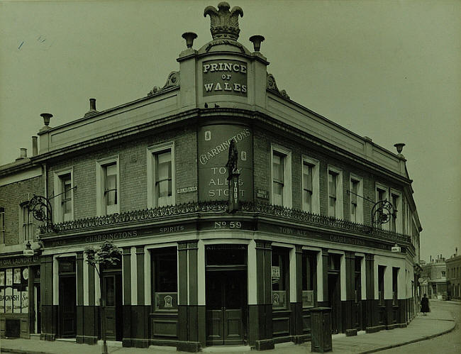 Prince of Wales, 59 Barnet Grove, Bethnal Green E2 - in 1939