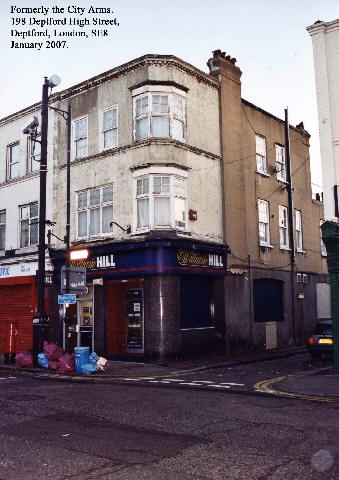 City Arms, 198 Deptford High Street - in January 2007