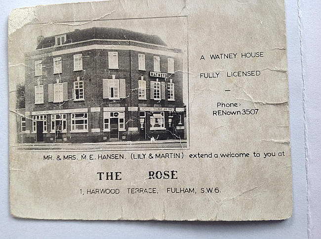 The Rose, Harwood Terrace - Landlords Lily & Martin Hansen