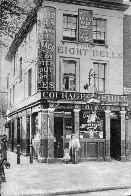 Eight Bells, Church Street, Greenwich - Licensed Victualler Westbrook, circa 1900
