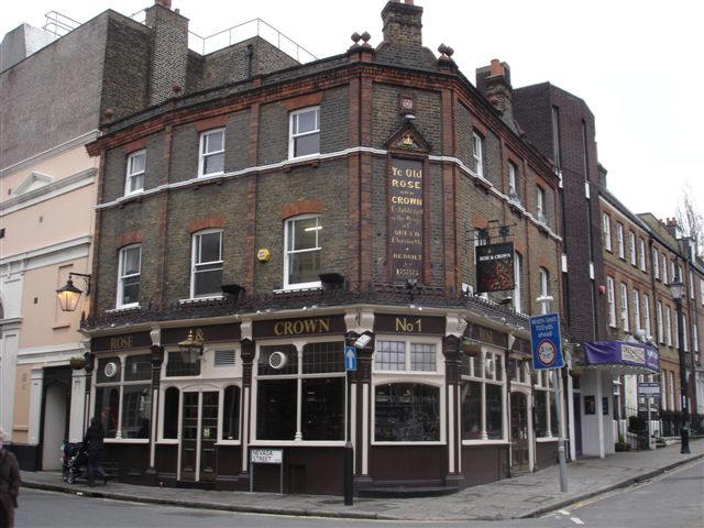 Rose & Crown, 1 Croome Hill, SE10 - in March 2007