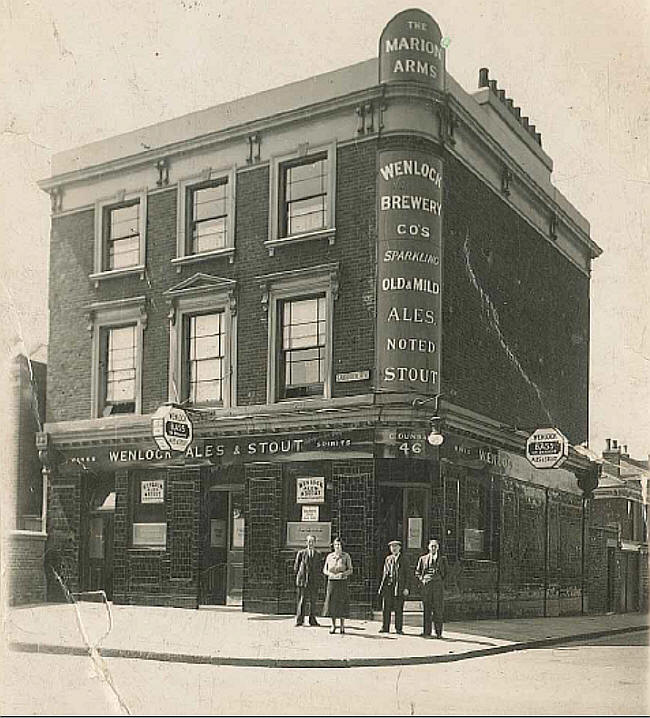 Marion Arms, Lansdowne Road, Hackney - in 1934.