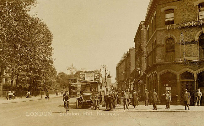 Weavers Arms, Stamford Hill  - Licensee W T Booker circa 1920