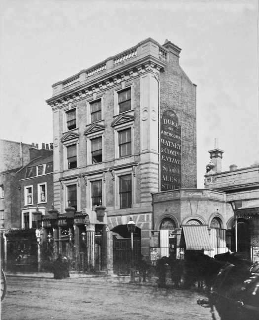 Duke of Abercorn circa 1880, with landlord Thomas Fisher