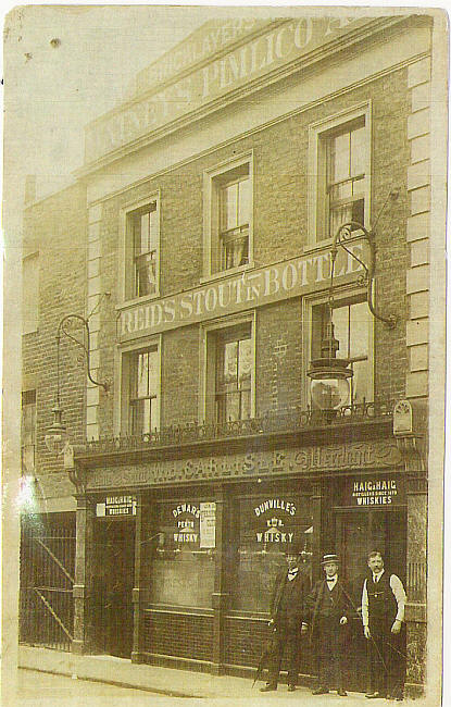 Bricklayers Arms, 3 Lollard Street, Kennington Road - licensee W J Carlisle