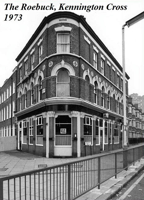 The Roebuck, Kennington Cross - in 1973