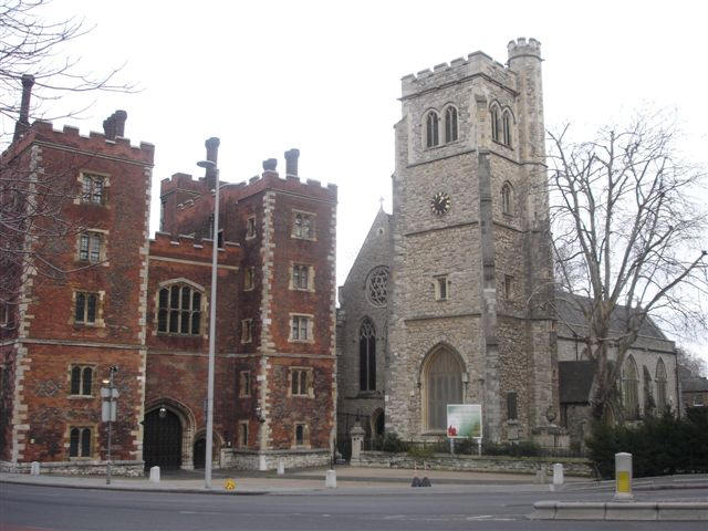 St-Mary-at-Lambeth, the former parish church of Lambeth (deconsecrated in 1972) and the gateway to Lambeth Palace - in December 2007