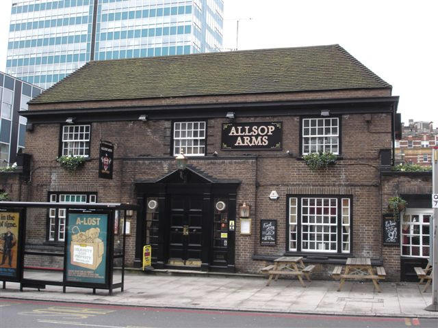 Allsop Arms, 137 Gloucester Place - in February 2007
