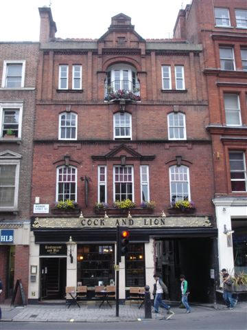 Cock & Lion, 62 Wigmore Street, W1 - in August 2007