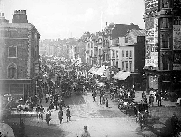 Flying Horse, 2 Oxford Street, Marylebone - prior to being rebuilt as the Tottenham