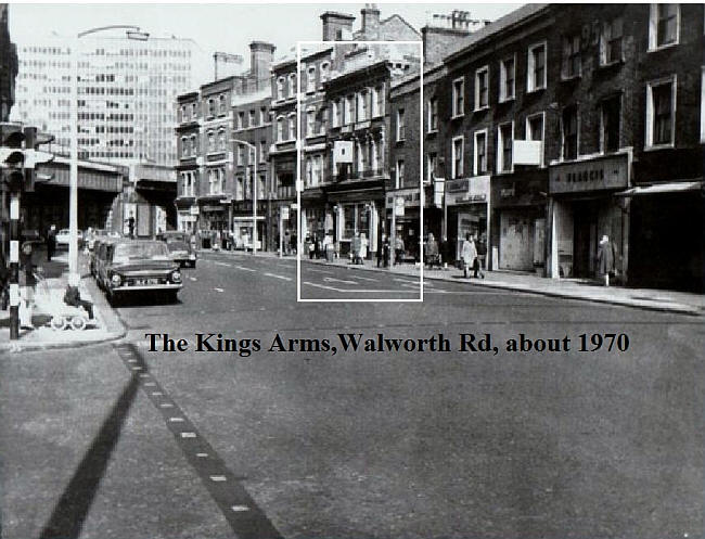 Kings Arms, 87 Walworth Road, Newington SE17 - about 1970