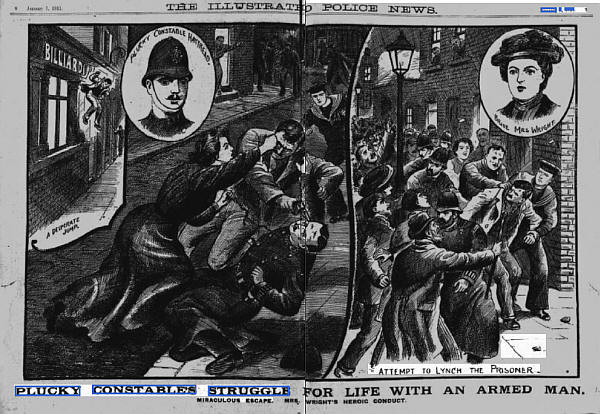 The Illustrated Police News - Plucky Constable Haytread & Brave Mrs Wright