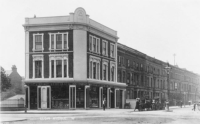 The former Duke Of Clarence, at the corner of Elgin Avenue and Shirland road, Paddington - in 1915