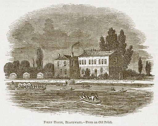 Folly House, Blackwall - from an old print