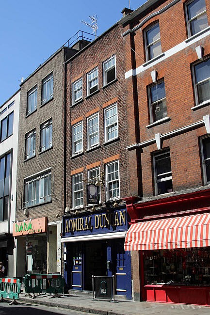 Admiral Duncan, 54 Old Compton Street, St Annes, Soho W1 - in August 2016