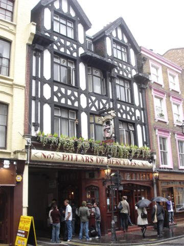 Pillars of Hercules, 7 Greek Street, W1  - in August 2007