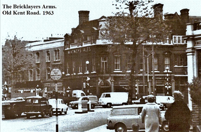 The Bricklayers Arms, Old Kent Road, Southwark - in 1963