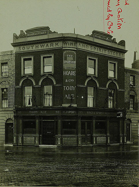 Sportsman, 93 Lancaster Street, Southwark St George Martyr