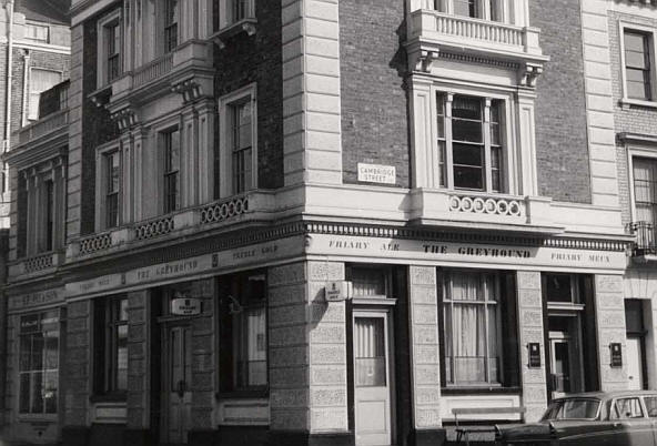 Greyhound, 13 Cambridge Street, Pimlico SW1 - circa 1963