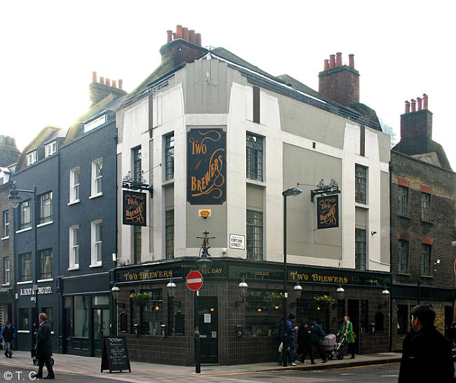 Two Brewers, 121 Whitecross Street EC1 - in June 2013