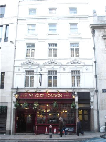 Ye Olde London, 42 Ludgate Hill, EC4 - in February 2008