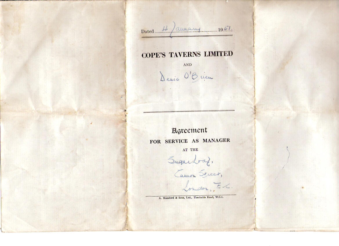 Sugar Laof Managers Signed Agreement in 1951 - Denis O'Brien