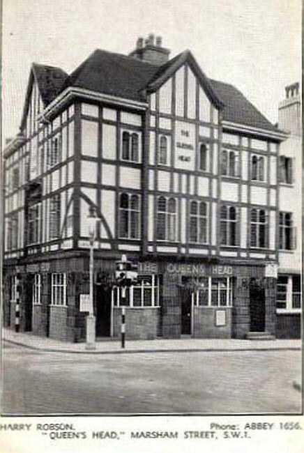 Queens Head, Marsham Street SW1 - Licensee Harry Robson