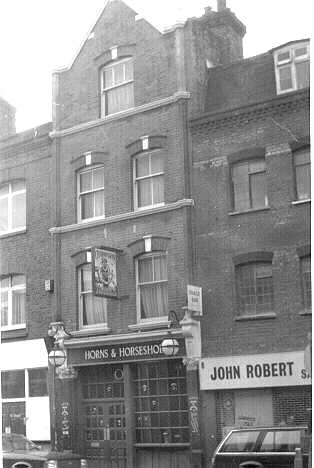 Horns & Horseshoe, 10 Cable Street - in 1987