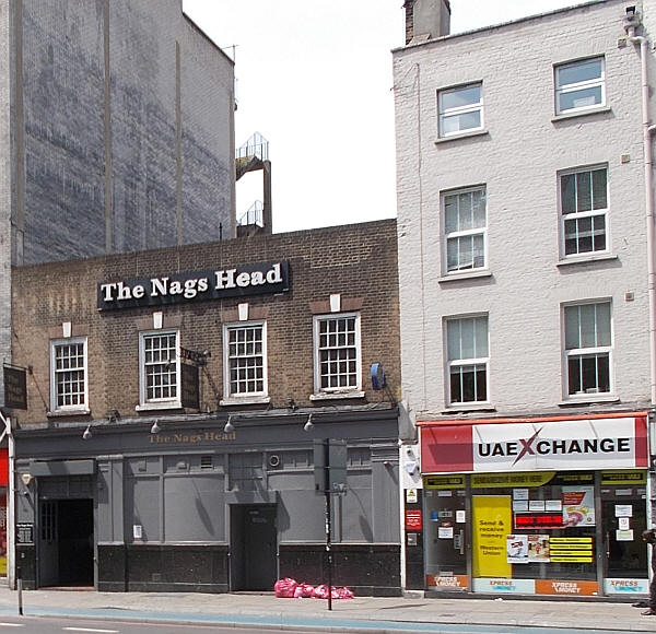 Nags Head, 17 - 19 Whitechapel Road in June 2018