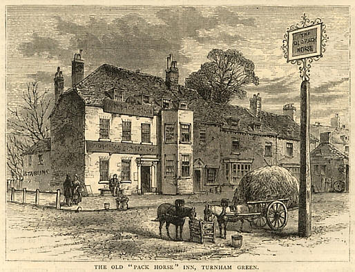 Old Pack Horse, Turnham Green - in the 1880s