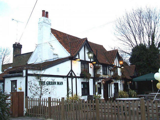 Green man, Hatton, Feltham - in 2010