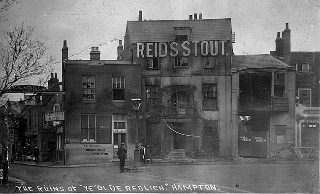 The ruins of Ye Olde Red Lion, Hampton
