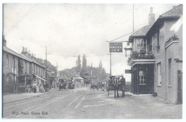Angel Inn, Hayes End, High road - early 1900s