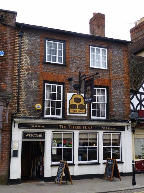 Three Tuns, 5 Market Place, Henley - in April 2013