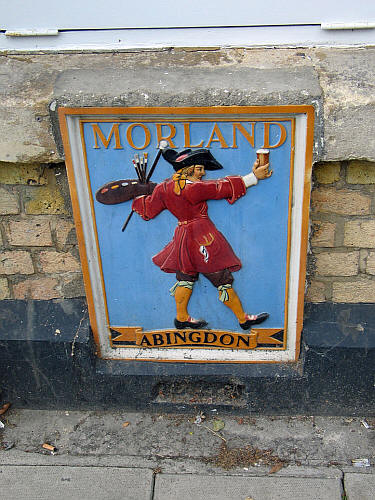 Apollo, 61 St Aldate Street, Oxford, Oxfordshire - Morland's brewery plaque in August 2016