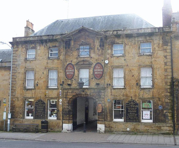 George Hotel, Market Square, Crewkerne - in April 2010