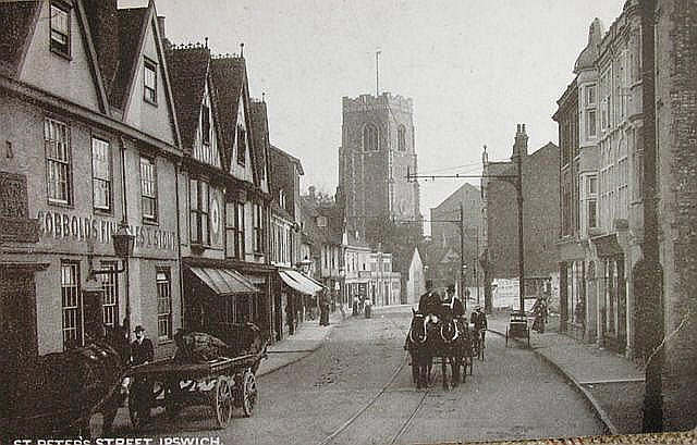 Craftsman, 9 St Peters Street, Ipswich - postmark is 1905