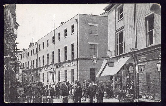 Great White Horse Hotel, Ipswich - circa 1909