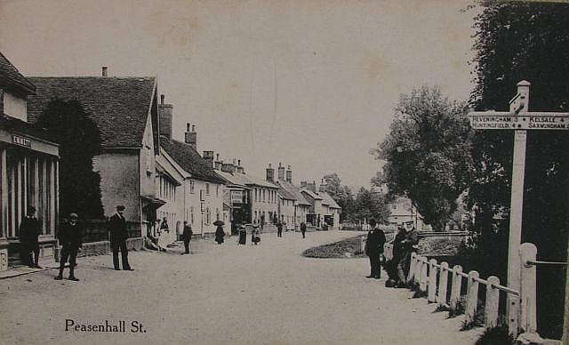 Peasenhall Street, Peasenhall, Suffolk - early 1900s